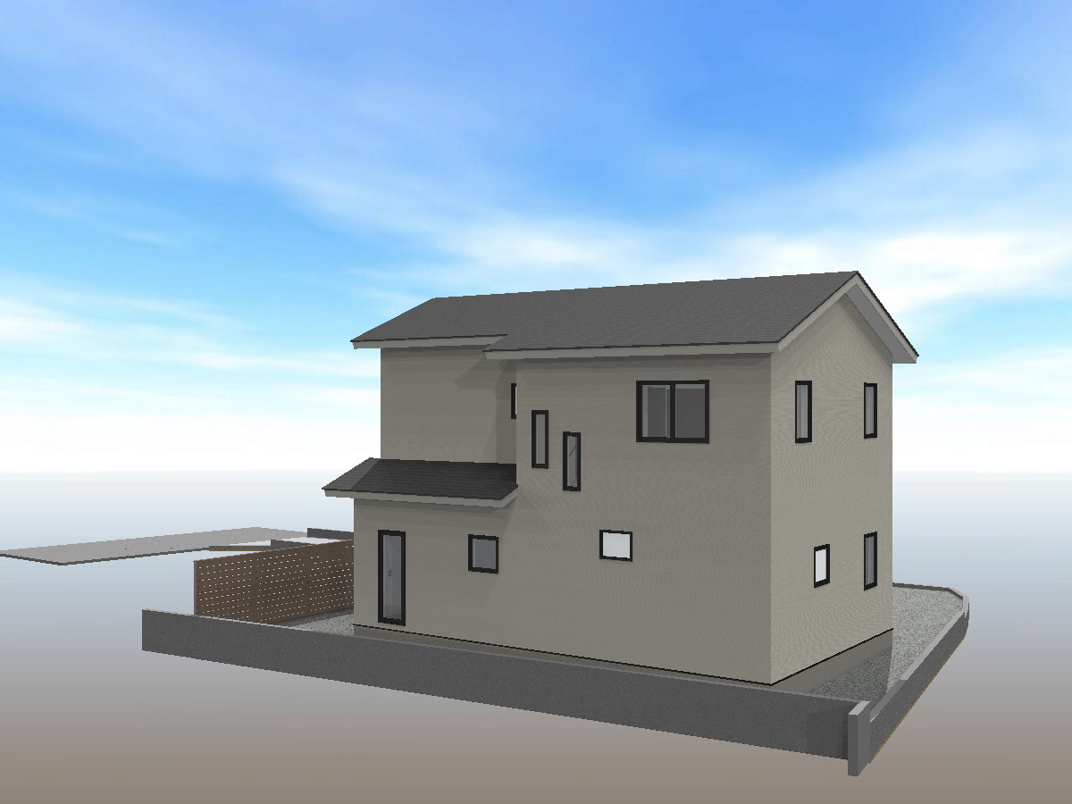 土地+建物（4LDK)+外構工事及び付帯設備含む総額￥3,878万円
立地条件：土地成型が良く駐車がスムーズな配置計画で日当たり良好な閑静な住宅地
建物のポイント：新築建売住宅　長期優良住宅認定・耐震性能は国内最高等級の3取得イメージ5